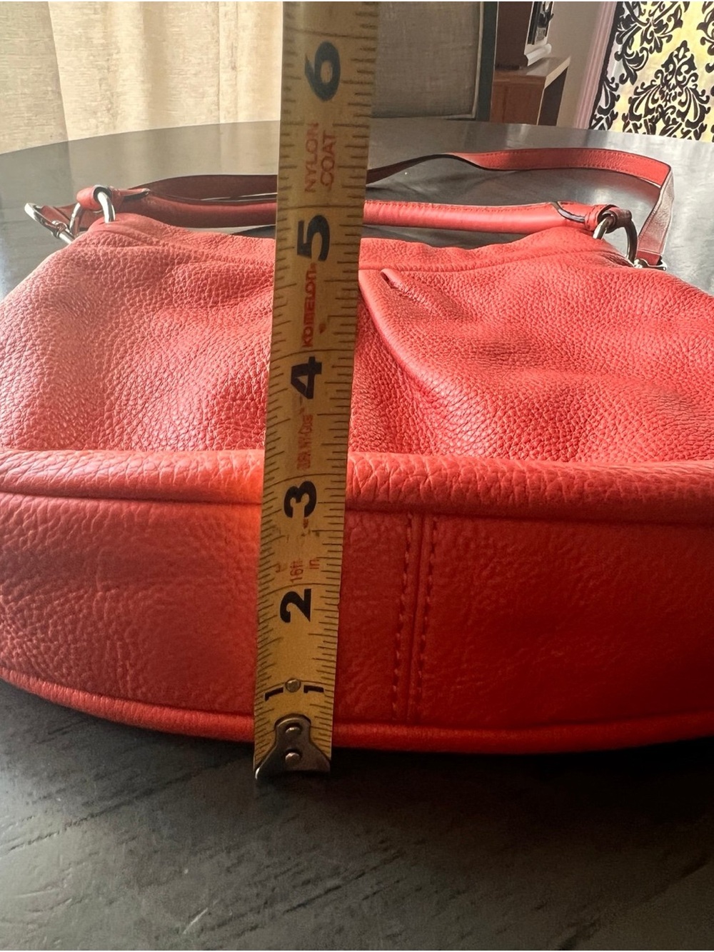Marc Jacobs Coral Classic Q Leather Hillier Hobo Bag with Silver Hardware - Picture 11 of 12